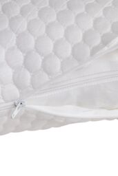 Living and Home Medium Support Shredded Memory Foam Pillow with Removable Washable Bamboo Fiber Honeycomb Pattern Cover, 74cm L x 48cm W - thumbnail 4