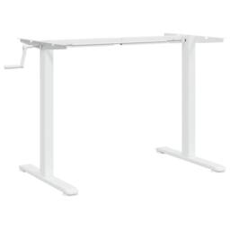Berkfield Home Standing Desk Frame White (94-135)x60x(70-114) cm Steel