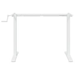 Berkfield Home Standing Desk Frame White (94-135)x60x(70-114) cm Steel - thumbnail 5