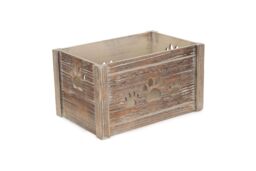 Red Hamper Dog Toy Storage Box in Brown - thumbnail 1