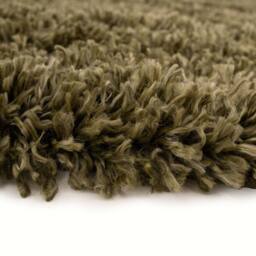 Kukoon Extra Large Fluffy Shaggy Soft Living Room Cosy Fireside Area Rugs 240cm x 330cm in Olive - Size: 240 cm x 330 cm - thumbnail 4