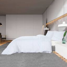 Berkfield Home Elegant Duvet Cover Set White 135x200 cm Light-weight Microfiber - thumbnail 4