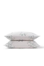CHRISTY 'Forget Me Not' Wildflower Design Cotton Sateen Standard Pillowcase Pair in Blue - thumbnail 2