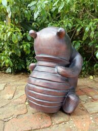 Inspirational Gifting Large Winnie-The-Pooh Ornament Sculpture For A Home or Garden in Bronze - thumbnail 4