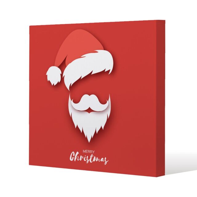 Benjamin Tate Design Santa claus hat & beard (canvas) / 61 x 61 x 4cm in Natural - Size: 61 x 61 x 4 cm - image 1