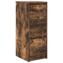 Berkfield Home Sideboard Smoked Oak 29.5x34x76 cm Engineered Wood in Brown - thumbnail 3