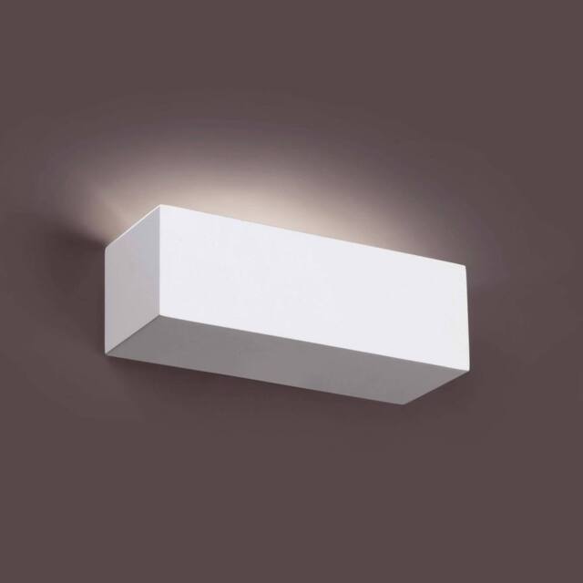 Netlighting Eaco 1 Light Indoor Small Wall Light White Plaster G9 - image 1
