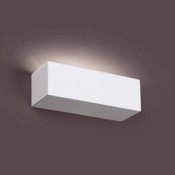 Netlighting Eaco 1 Light Indoor Small Wall Light White Plaster G9 - thumbnail 1