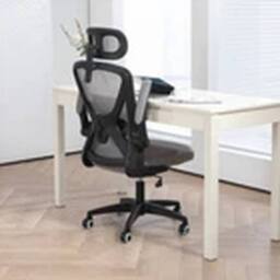 Kelvenix Ergonomic Office Chair With Adjustable Armrests Mesh Chair in Grey - thumbnail 4