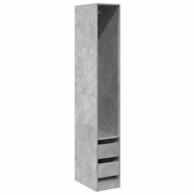 Berkfield Home Wardrobe Concrete Grey 30x50x200 cm Engineered Wood - Size: 30 x 50 x 200 cm - image 1