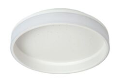 Lucide 'ESTREJA' Stylish Indoor Dimmable Decorative Flush Ceiling Light in White - thumbnail 2