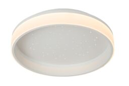 Lucide 'ESTREJA' Stylish Indoor Dimmable Decorative Flush Ceiling Light in White - thumbnail 1