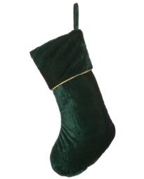 Dibor Set of 4 Green Knightsbridge Velvet Xmas Gift Christmas Stocking - Size: 4 Pack - thumbnail 2