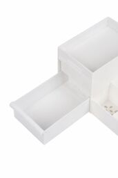 Living and Home Cosmetic Organisers for Skincare Organiser, Desk Organizer for Dresser and Bathroom in White - thumbnail 7