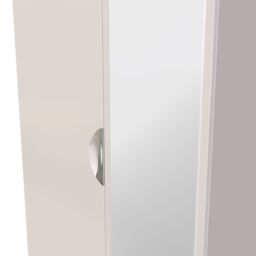 Ready Assembled 2 U Holborn Tall 2 Door 2drw Mirrored Wardrobe (Ready Assembled) in Taupe - thumbnail 4