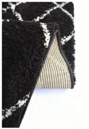 THE RUGS Snug Collection Nomadic Shaggy Rugs - I044A in Black - Size: 200 cm x 290 cm - thumbnail 4