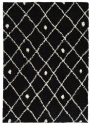 THE RUGS Snug Collection Nomadic Shaggy Rugs - I044A in Black - Size: 200 cm x 290 cm - thumbnail 5