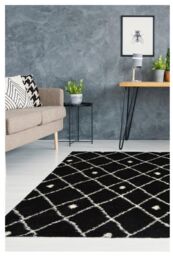 THE RUGS Snug Collection Nomadic Shaggy Rugs - I044A in Black - Size: 200 cm x 290 cm - thumbnail 2