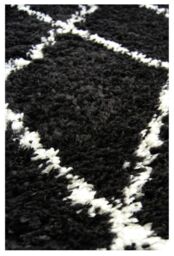 THE RUGS Snug Collection Nomadic Shaggy Rugs - I044A in Black - Size: 200 cm x 290 cm - thumbnail 3