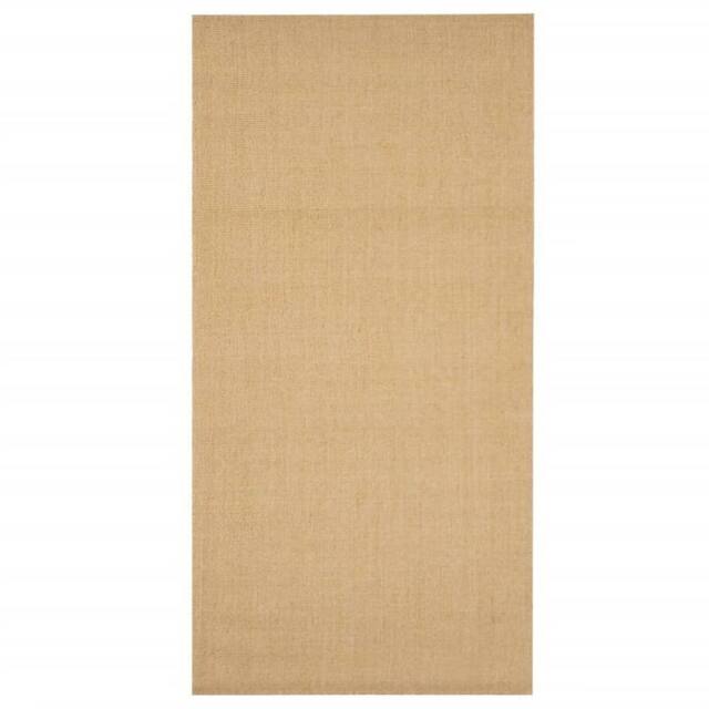 Berkfield Home Rug Natural Sisal 100x200 cm in Tan - Size: Medium - image 1