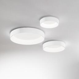 ZIGGY Round 45cm Integrated LED Semi Flush Light White 3000K NonDim - thumbnail 3