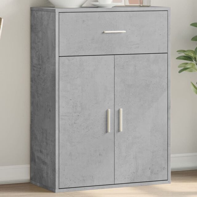 Berkfield Home Sideboard Concrete Grey 60x30x84 cm Engineered Wood - Size: 60 x 30 x 84 cm - image 1