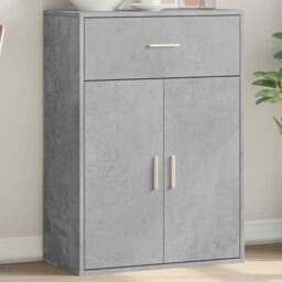 Berkfield Home Sideboard Concrete Grey 60x30x84 cm Engineered Wood - Size: 60 x 30 x 84 cm - thumbnail 1