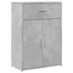 Berkfield Home Sideboard Concrete Grey 60x30x84 cm Engineered Wood - Size: 60 x 30 x 84 cm - thumbnail 2