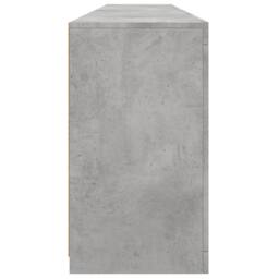 Berkfield Home Sideboard with LED Lights Concrete Grey 202x37x67 cm - Size: 202 x 37 x 67 cm - thumbnail 8