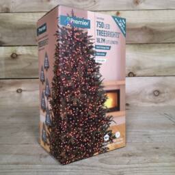 Samuel Alexander 18.7m 750 LED TreeBrights Christmas String Lights with Timer in Red & Vintage Gold - thumbnail 6