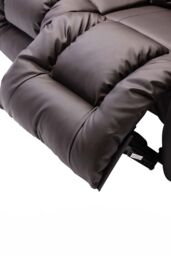 More4Homes Caesar 3 Seater Manual High Back Bonded Leather Recliner Sofa in Brown - thumbnail 4