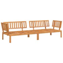 Berkfield Home Garden Pallet Corner Sofas 2 pcs Solid Wood Acacia in Brown - thumbnail 1