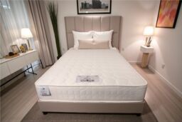 Knight Sleep Quilted Ortho Coil Mattress in White - Size: Super King - thumbnail 1
