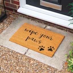 Nicola Spring Coir Door Mat - 60 x 40cm - Paws - Size: 40 cm x 60 cm - thumbnail 5