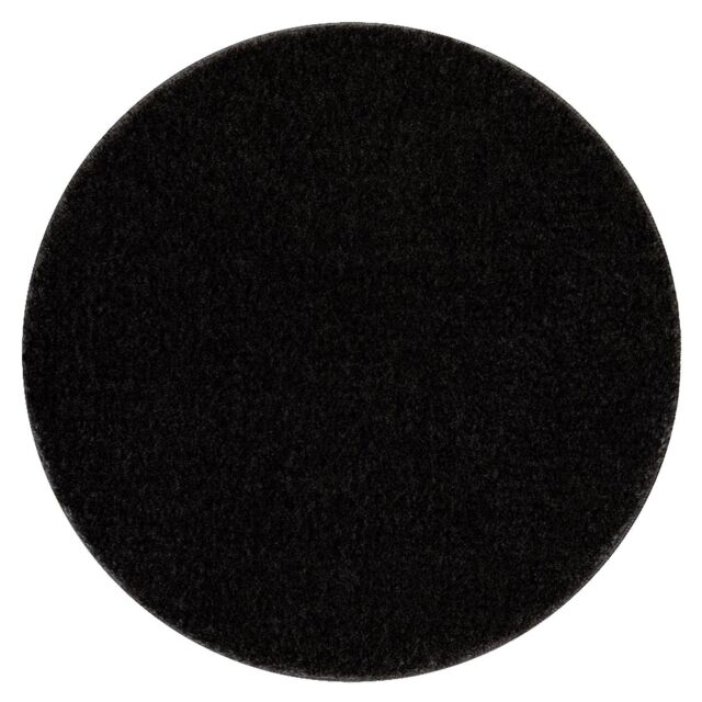 RugsX Dywaniki Łazienkowe Rug in Black - Size: 100 cm diameter - image 1