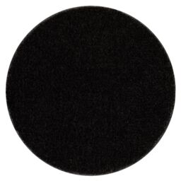 RugsX Dywaniki Łazienkowe Rug in Black - Size: 100 cm diameter - thumbnail 1