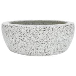 Berkfield Home Countertop Basin Grey Round Œ¶41x14 cm Ceramic - Size: 41x14 cm - thumbnail 1