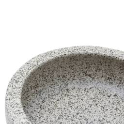 Berkfield Home Countertop Basin Grey Round Œ¶41x14 cm Ceramic - Size: 41x14 cm - thumbnail 5