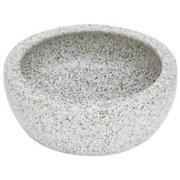 Berkfield Home Countertop Basin Grey Round Œ¶41x14 cm Ceramic - Size: 41x14 cm - thumbnail 3