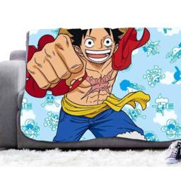 One Piece Fleece Monkey D. Luffy Blanket - Size: Crib - thumbnail 3