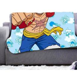 One Piece Fleece Monkey D. Luffy Blanket - Size: Crib - thumbnail 2