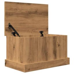 Berkfield Home Storage Box Artisan Oak 30x50x28 cm Engineered Wood in Brown - Size: 30 x 50 x 28 cm - thumbnail 6