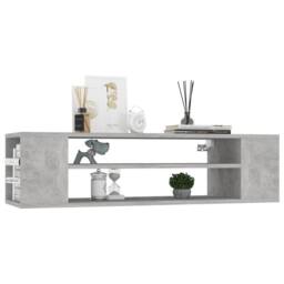 Berkfield Home Hanging TV Cabinet Concrete Grey 100x30x26.5 cm Engineered Wood