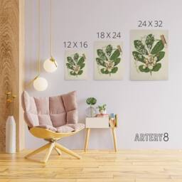 "Artery8 New Zealand Kohekohe Tree Flowers Featon Canvas Wall Art Print in Beige - Size: W12"" x H16""" - thumbnail 4