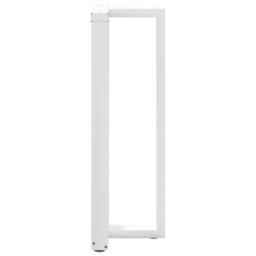 Berkfield Home Modern Bar Table Legs T-Shaped¬†2 pcs White 40x35x(110-111) cm Steel - thumbnail 5