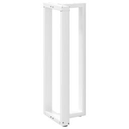 Berkfield Home Modern Bar Table Legs T-Shaped¬†2 pcs White 40x35x(110-111) cm Steel - thumbnail 4