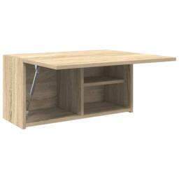 Berkfield Home Bathroom Wall Cabinet Sonoma Oak 60x25x30 cm Engineered Wood in Light Oak - Size: 60 x 25 x 30 cm - thumbnail 5
