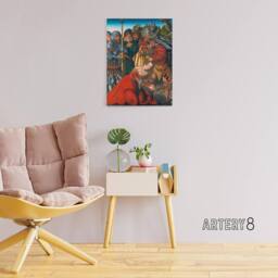 "Artery8 Lucas Cranach The Martyrdom of Saint Barbara Canvas Wall Art Print - Size: W12"" x H16""" - thumbnail 3