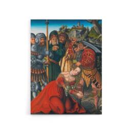 "Artery8 Lucas Cranach The Martyrdom of Saint Barbara Canvas Wall Art Print - Size: W12"" x H16""" - thumbnail 1