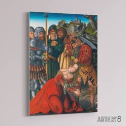 "Artery8 Lucas Cranach The Martyrdom of Saint Barbara Canvas Wall Art Print - Size: W12"" x H16""" - thumbnail 2